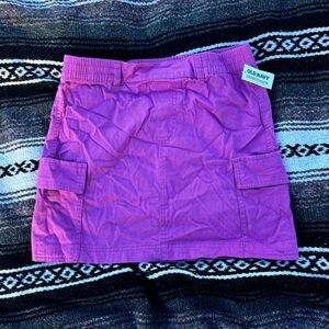 NWT OLD NAVY PURPLE CARGO SKIRT GIRLS SIZE XL 14/16